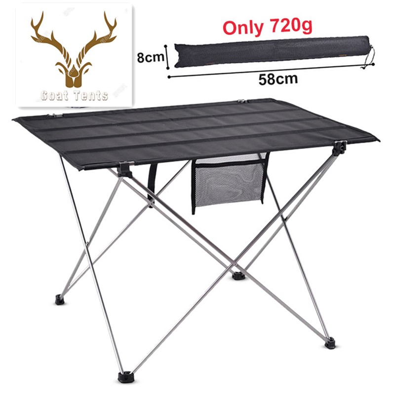 Goat Lightweight Portable Camping Table Foldable Aluminium Alloy Outdoor Table Picnic Hiking Climbing Fishing BBQ Desk
